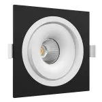 Встраиваемый поворотный светодиодный светильник LeDron MJ1006 MJ1006 SQ Black-White