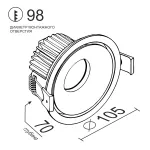 Встраиваемый светодиодный светильник LeDron LH10 LH10 White 4000K