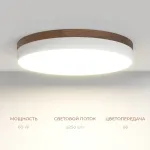 Потолочный светодиодный светильник LeDron DLC73029 DLC73029/60W Wooden 4000K