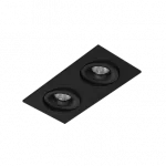 Встраиваемый поворотный светодиодный светильник LeDron MJ1006 MJ1006 SQ2 Black 4000K