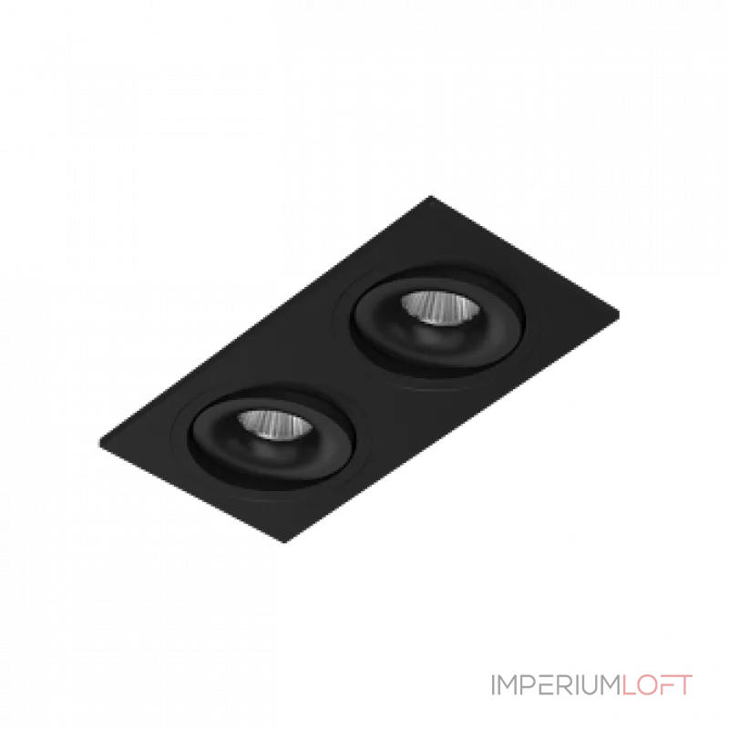 Встраиваемый поворотный светодиодный светильник LeDron MJ1006 MJ1006 SQ2 Black 4000K