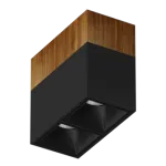 Потолочный светильник Ledron KUBING 2 Wooden 130 Black 4000K