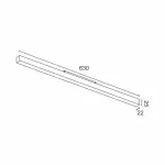 Светодиодный светильник для магнитной системы LeDron MATTE LINE MATTE LINE 630 Black 4K