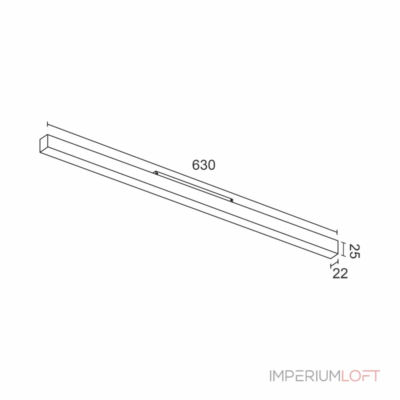 Светодиодный светильник для магнитной системы LeDron MATTE LINE MATTE LINE 630 Black 4K