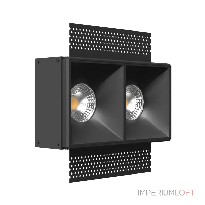 Встраиваемый светильник под сменную лампу LeDron RISE SQ H KIT2 RISE SQ H KIT2 Black