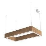 Подвесной светильник LeDron KVADRO HL Wooden KVADRO HL 340х700 3K Wh