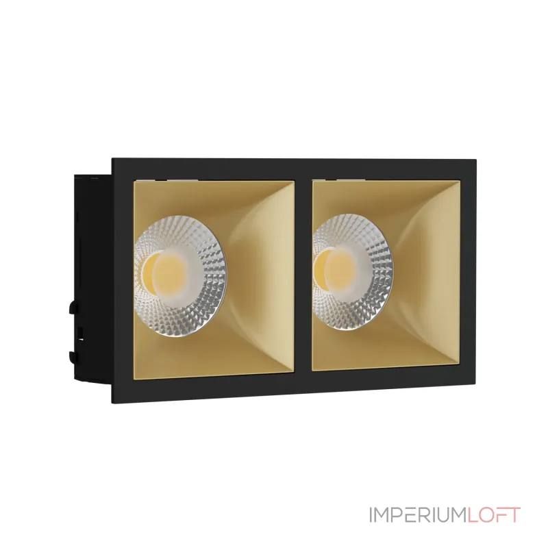Встраиваемый светильник под сменную лампу LeDron RISE KIT2 RISE KIT2 Black-Gold