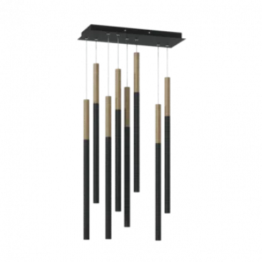 Подвесной светильник LeDron HL012 HL012-8 Wooden 200 Black