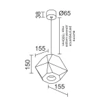 Подвесной светильник LeDron RUBIK RUBIK Wooden Lamp