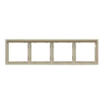 Рамка на 4 поста для розеток и выключателей LeDron 4 Frame PC Cashmere
