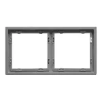 Рамка на 2 поста для розеток и выключателей LeDron 2 Frame PC Light Grey