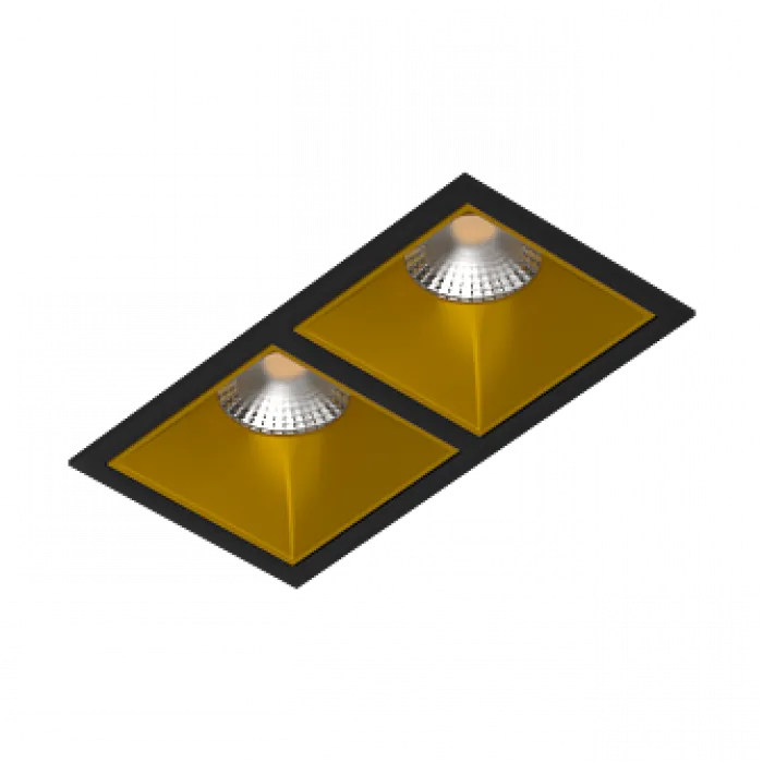 Встраиваемый светильник под сменную лампу LeDron RISE KIT2 RISE KIT2 Black-Gold от ImperiumLoft