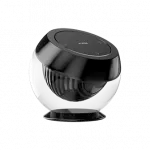 Кнопка на стеклянном держателе Crystal Smart Knob Black от ImperiumLoft