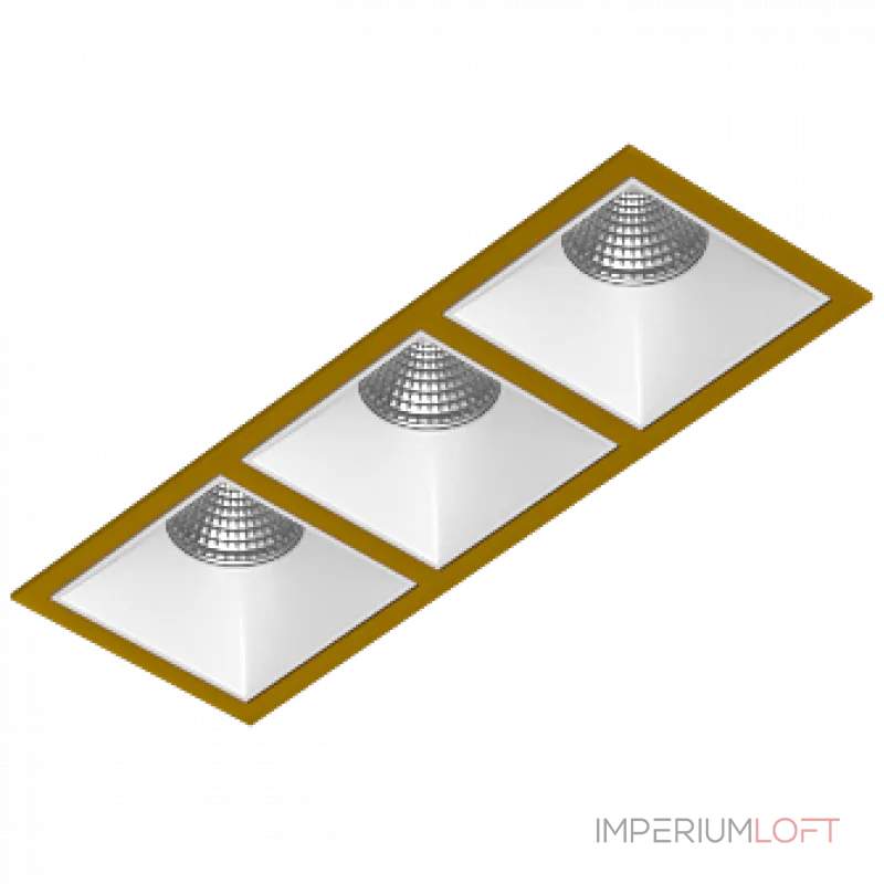 Встраиваемый светодиодный светильник LeDron RISE KIT RISE KIT 3 LED 4000K Gold-White Встраиваемый светодиодный светильник LeDron RISE KIT RISE KIT 3 LED 4000K Gold-White