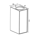 Настенный светодиодный светильник LeDron TIMBER 2621L-WD