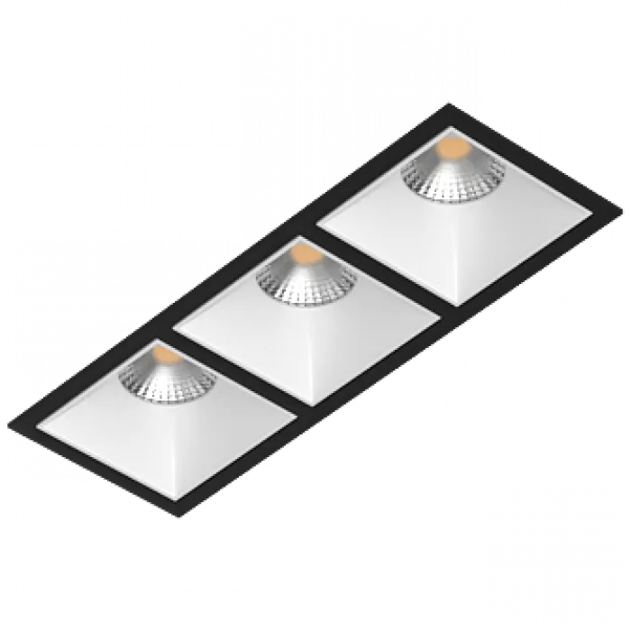 Встраиваемый светильник под сменную лампу LeDron RISE KIT3 RISE KIT3 Black-White от ImperiumLoft