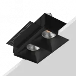 Встраиваемый светильник под сменную лампу LeDron RISE SQ H KIT2 RISE SQ H KIT2 Black