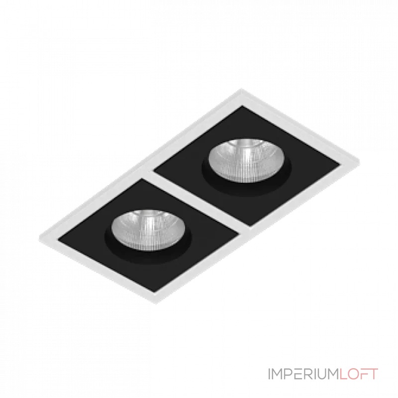 Встраиваемый светодиодный светильник LeDron BRUTAL BRUTAL SQ2 White-Black TRIAC 4000K Встраиваемый светодиодный светильник LeDron BRUTAL BRUTAL SQ2 White-Black TRIAC 4000K