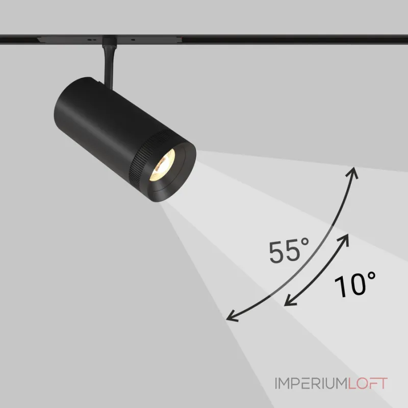 Светодиодный светильник для магнитной системы LeDron VISION T085-M18W Black Светодиодный светильник для магнитной системы LeDron VISION T085-M18W Black