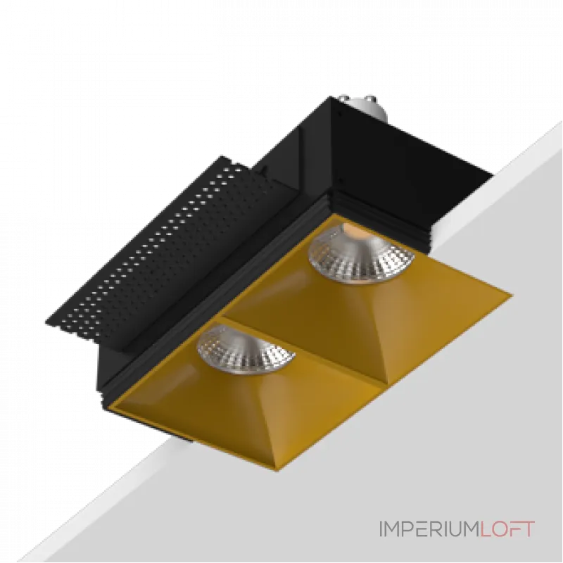Встраиваемый светильник под сменную лампу LeDron RISE SQ H KIT2 RISE SQ H KIT2 Gold