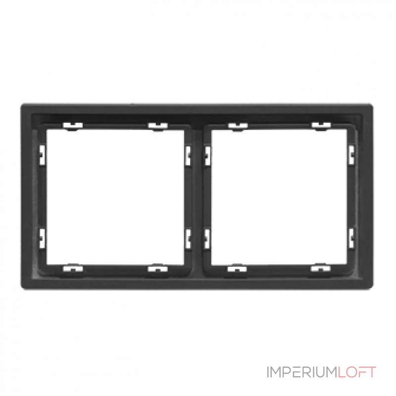 Рамка на 2 поста для розеток и выключателей LeDron 2 Frame PC Grey Рамка на 2 поста для розеток и выключателей LeDron 2 Frame PC Grey