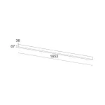 Потолочный светодиодный светильник LeDron LINE GULAR LINE GULAR 1653 White 3K