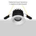 Встраиваемый светодиодный светильник Ledron FAST TOP MINI White 4000K от ImperiumLoft