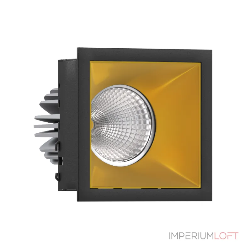Встраиваемый светодиодный светильник LeDron RISE KIT RISE KIT 1 LED 3000K Black-Gold