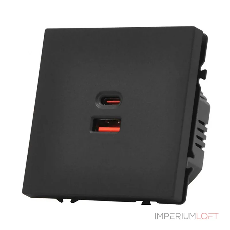 USB зарядное устройство типа A+С LeDron USB Socket A+C 65W Black