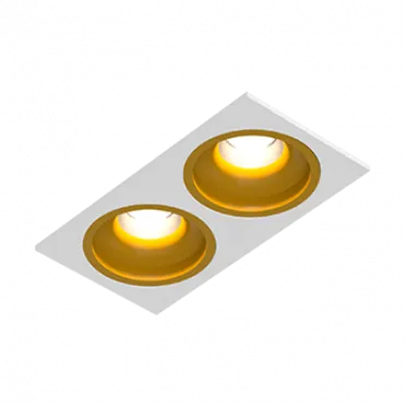 Встраиваемый светодиодный светильник LeDron LEVEL LEVEL SQ2 White-Gold 4000K