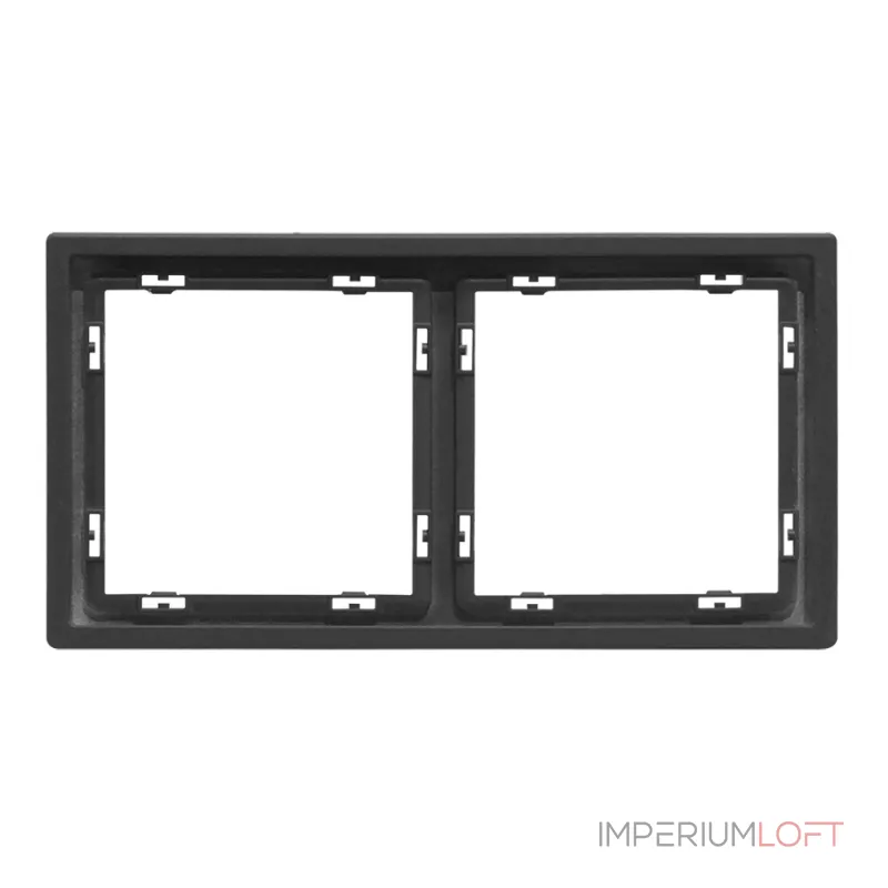 Рамка на 2 поста для розеток и выключателей LeDron 2 Frame PC Grey Рамка на 2 поста для розеток и выключателей LeDron 2 Frame PC Grey
