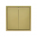 Переключатель двухклавишный перекрёстный LeDron 2G Intermediate Gold
