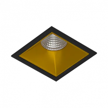 Встраиваемый светодиодный светильник LeDron RISE KIT RISE KIT 1 LED 3000K Black-Gold