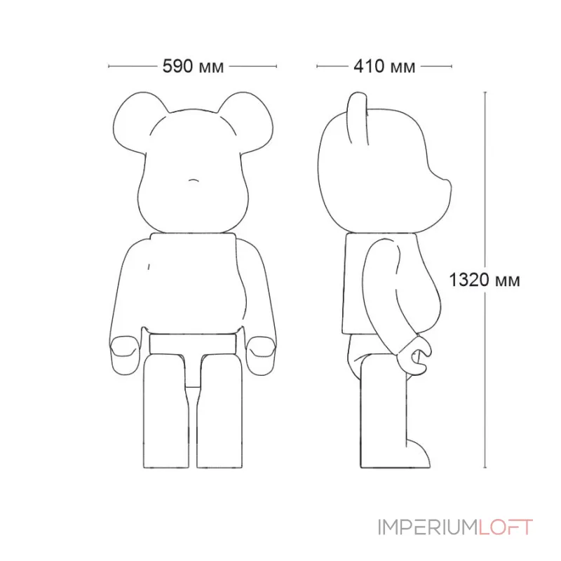 Статуэтка LeDron BEAR Middle BN96 Blue от ImperiumLoft Статуэтка LeDron BEAR Middle BN96 Blue от ImperiumLoft