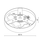 Потолочный светодиодный светильник LeDron LTD0291-20W-Y LTD0291-20W-Y 3000K Triac Dim