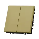 Переключатель двухклавишный перекрёстный LeDron 2G Intermediate Gold