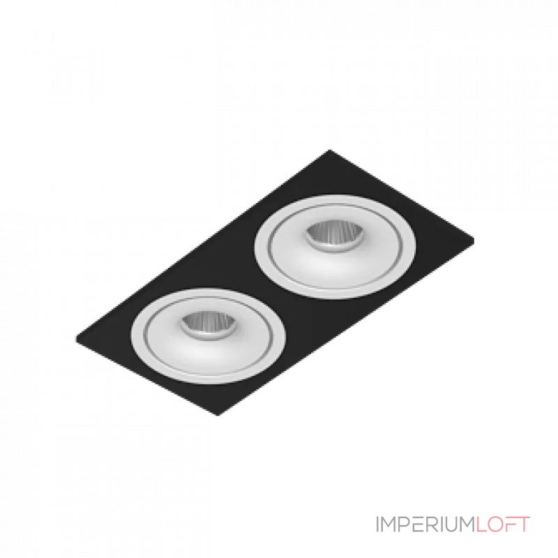 Встраиваемый светодиодный светильник LeDron LH10 LH10 SQ2 Black-White
