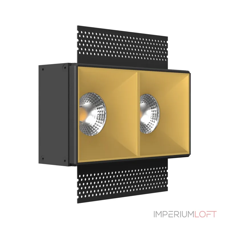 Встраиваемый светильник под сменную лампу LeDron RISE SQ H KIT2 RISE SQ H KIT2 Gold