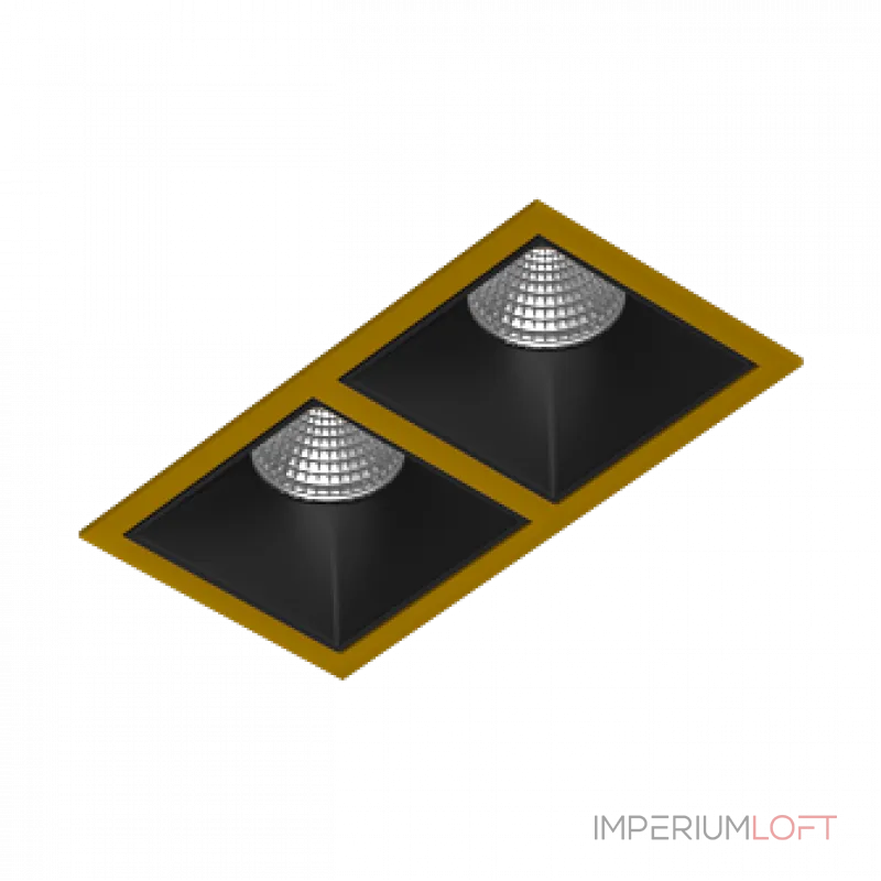 Встраиваемый светодиодный светильник LeDron RISE KIT RISE KIT 2 LED 4000K Gold-Black Встраиваемый светодиодный светильник LeDron RISE KIT RISE KIT 2 LED 4000K Gold-Black