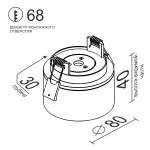 Встраиваемый поворотный светодиодный светильник LeDron LB8 White 4000K