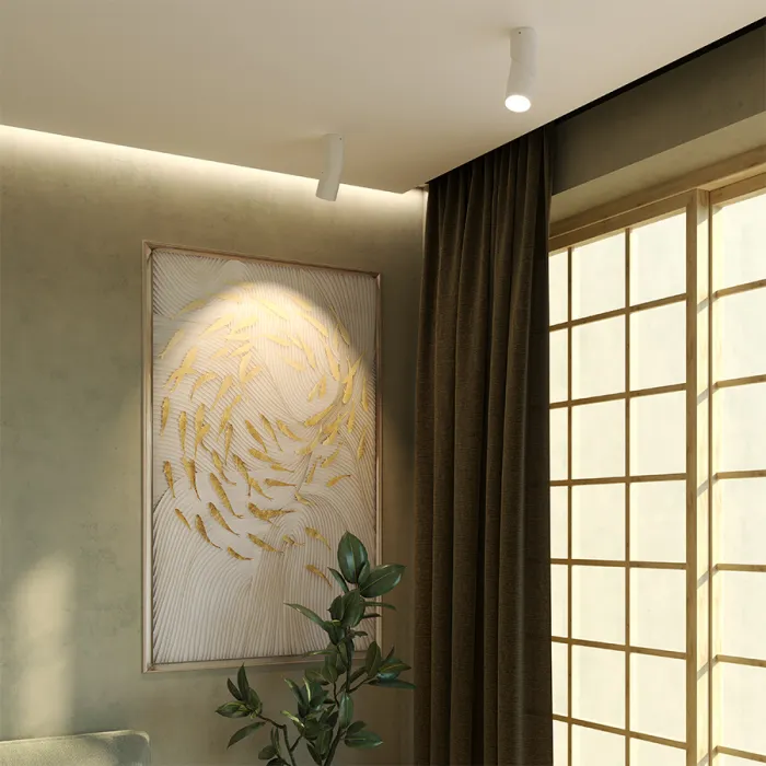 Потолочный поворотный светодиодный светильник LeDron CSU0809 CSU0809-C-WW-30 WHITE от ImperiumLoft
