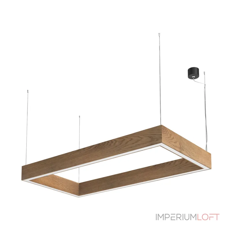 Подвесной светильник LeDron KVADRO HL Wooden KVADRO HL 525х1025 4K Bl