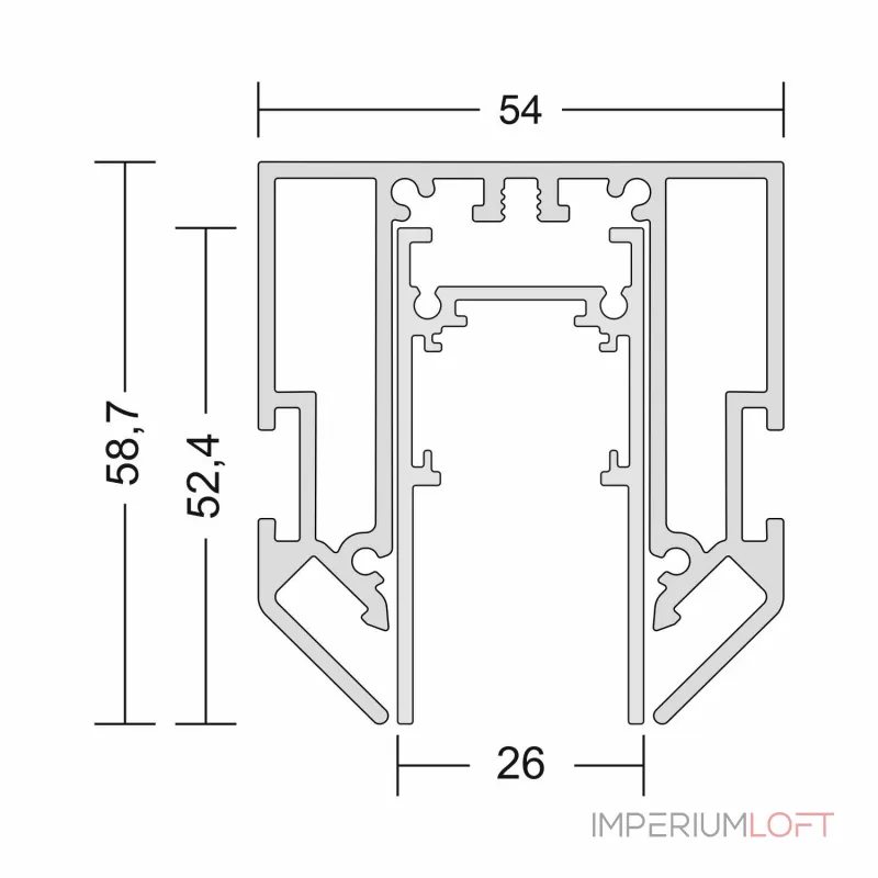 Встраиваемый в натяжной потолок трек Ledron АВД-5933 (5356) 1250 White от ImperiumLoft Встраиваемый в натяжной потолок трек Ledron АВД-5933 (5356) 1250 White от ImperiumLoft