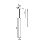 Подвесной светодиодный светильник LeDron SAGITONY R BASIC T40 SAGITONY R BASIC T40 Wh от ImperiumLoft