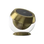 Кнопка на стеклянном держателе Crystal Smart Knob Gold от ImperiumLoft