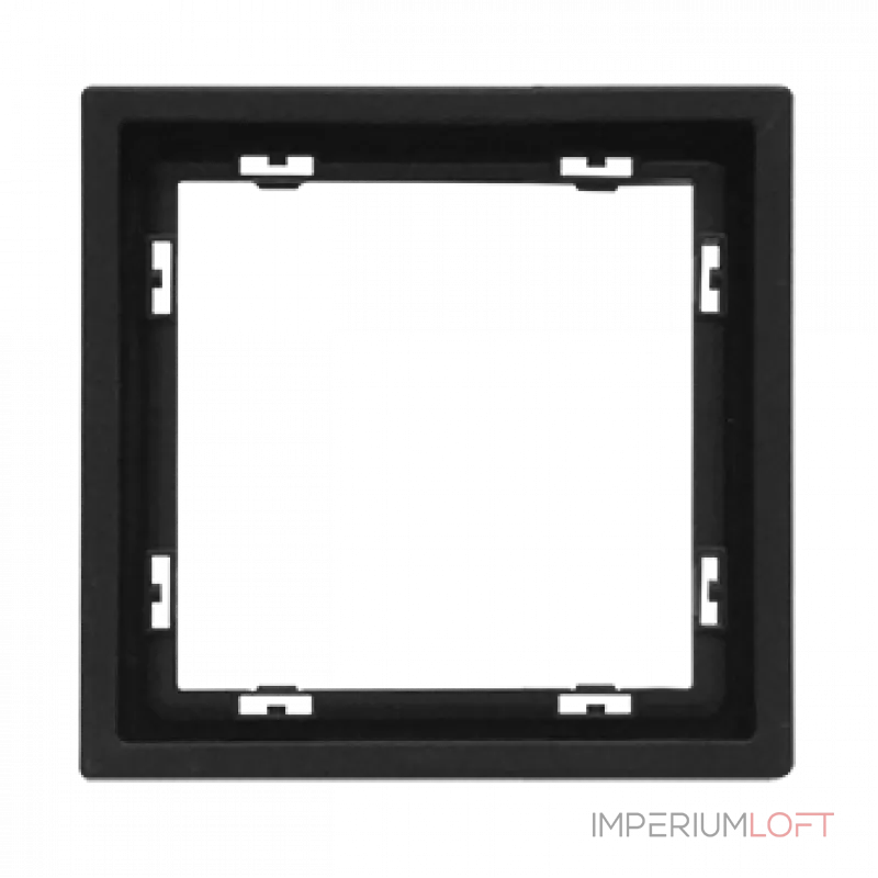 Рамка на 1 пост для розеток и выключателей LeDron 1 Frame PC Black