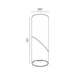 Потолочный поворотный светильник под сменную лампу LeDron MJ1402 MJ1402 Gold-White