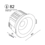 Встраиваемый светодиодный светильник LeDron DL3043-15 DL3043-15 White Triac