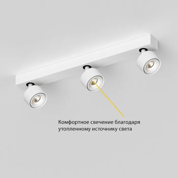 Потолочный поворотный светодиодный светильник LeDron SAGITONY SAGITONY E3 S75 White 4000K от ImperiumLoft