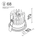 Встраиваемый светодиодный светильник Ledron FAST TOP MINI White 4000K от ImperiumLoft